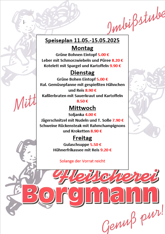 Speiseplan kw 20.26