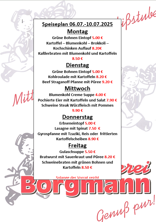 Speiseplan kw 28.26.2